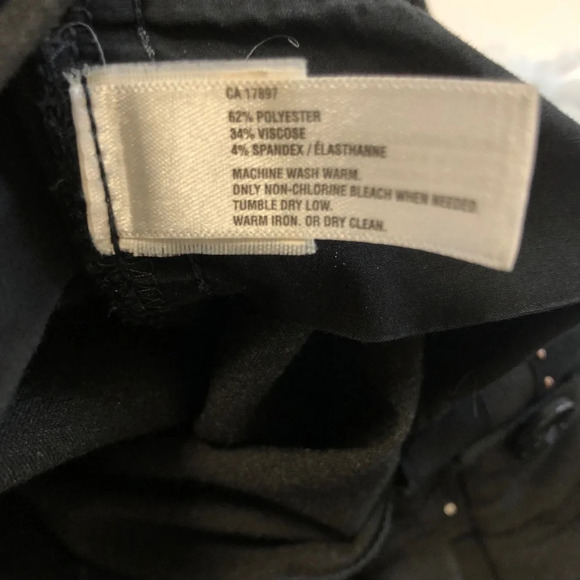 Gap  90s Y2K Size 4 Long Flare Boot Cut Stretch Dark Gray Women's Dress Pants 4L - Picture 9 of 9